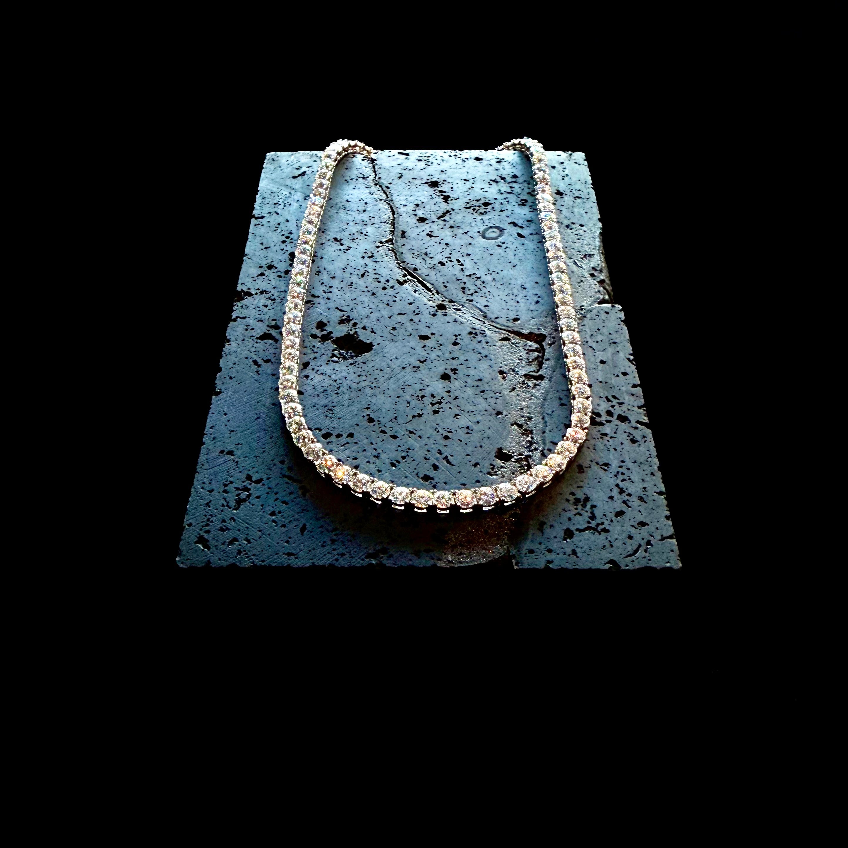 Whisper Chian Necklace  S925 Moissanite 5mm